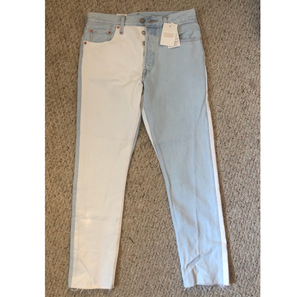 Levi’s - original fit 501 two toned skinny jeans